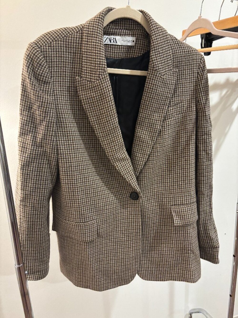 Zara Houndstooth Blazer